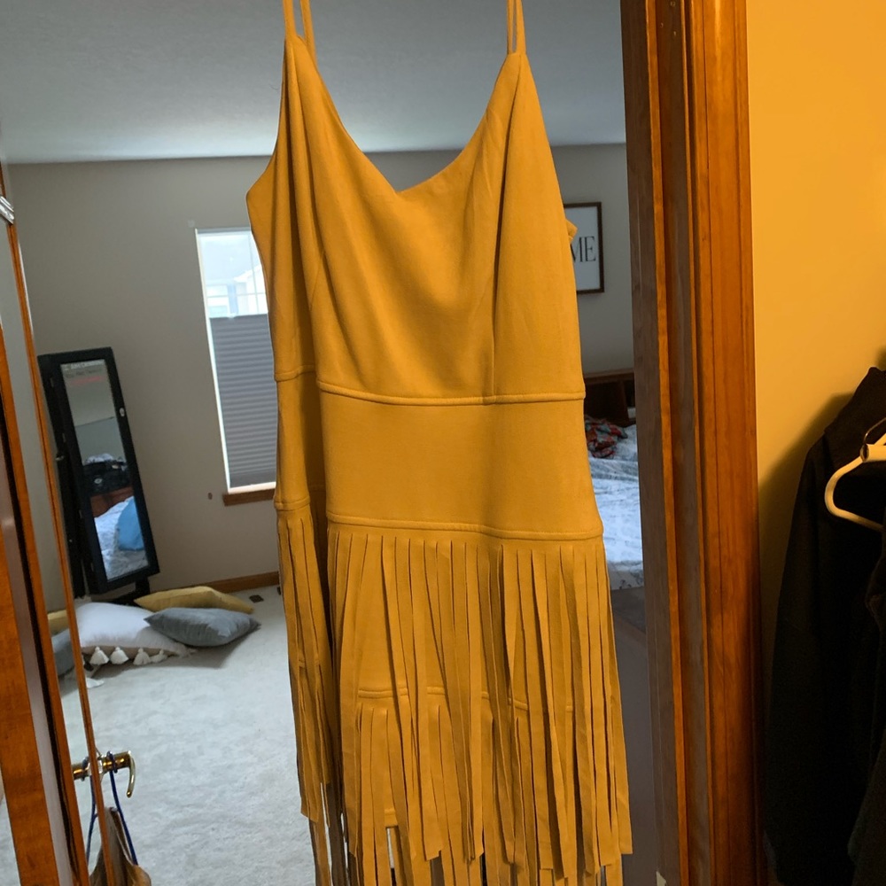 Guess fringe dress, worn once to dinner.